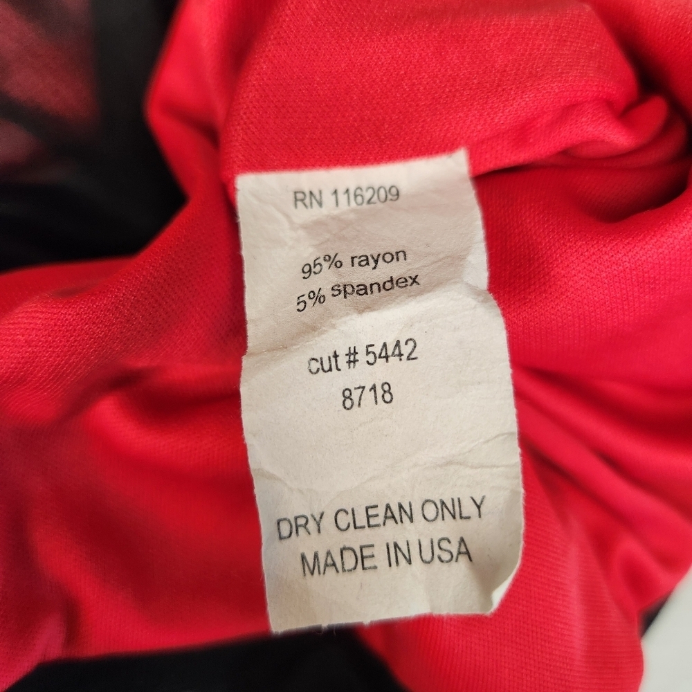 Velvet Torch Strapless Red Dress With Black Sheer Overlay. Small. Whimsygoth - Picture 4 of 6